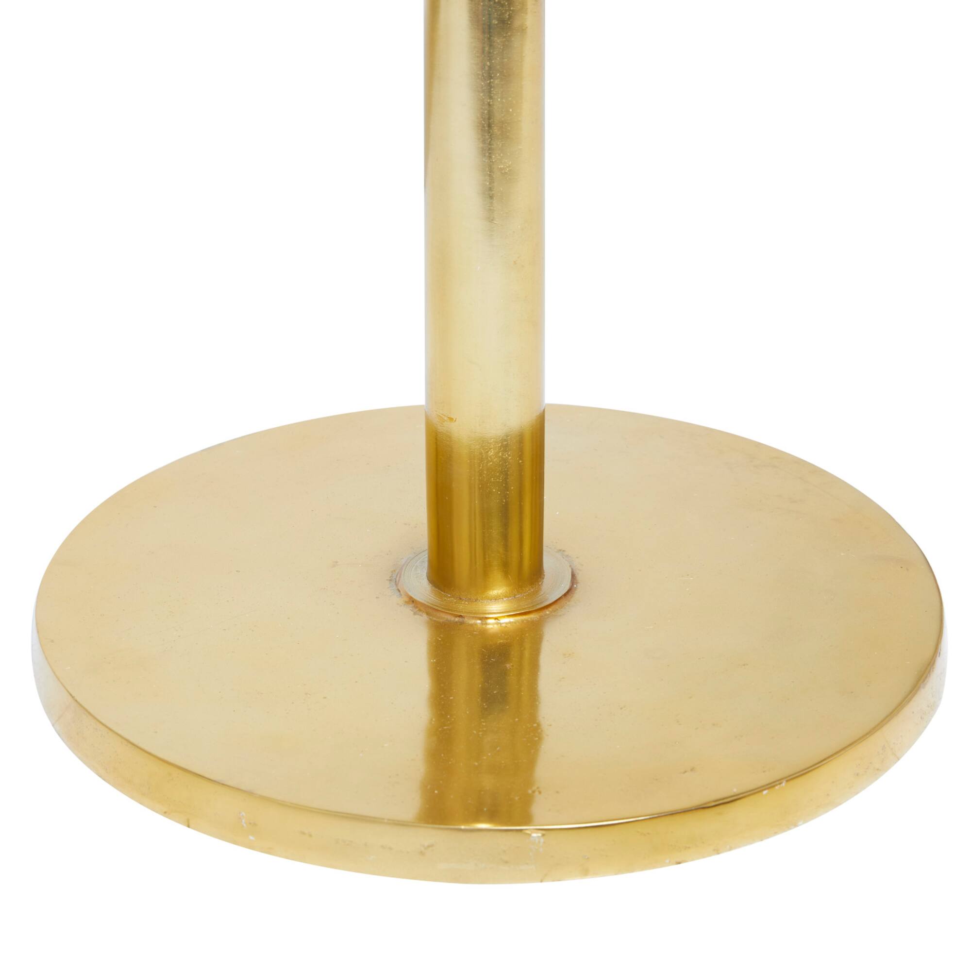 Gold Aluminum Contemporary Coat Rack, 69" x 15" x 15"
